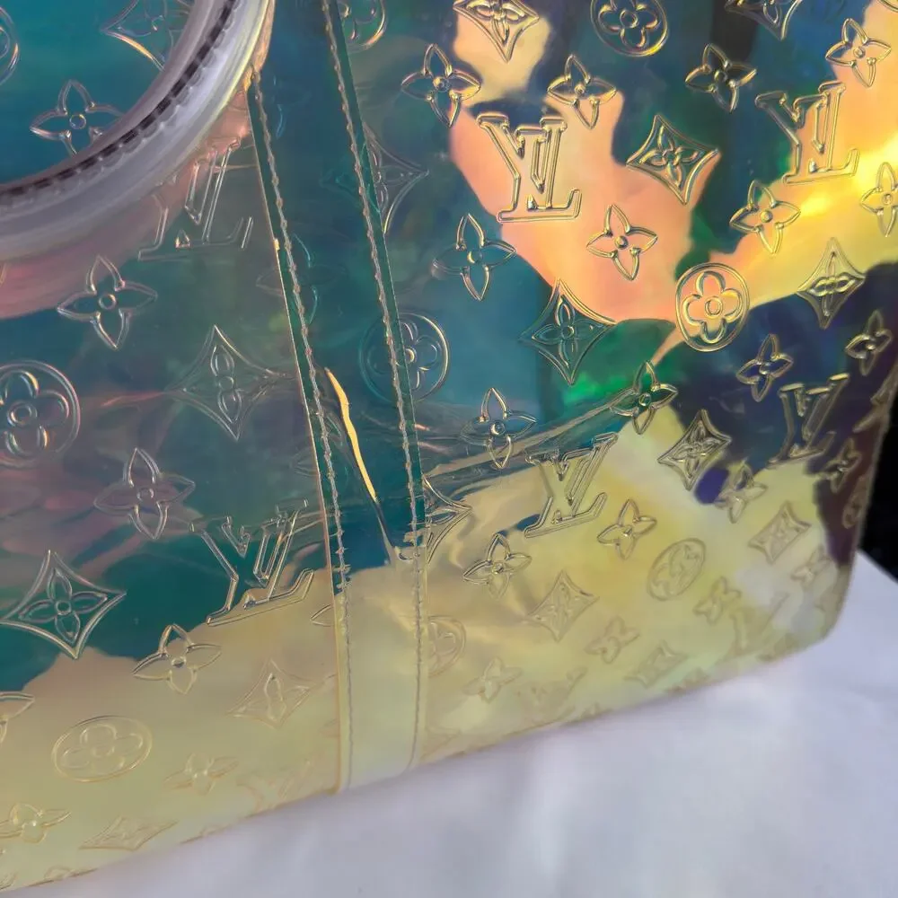 Louis Vuitton Prism Keepall Bandouliere 50 Iridescent Monogram PVC Duffel